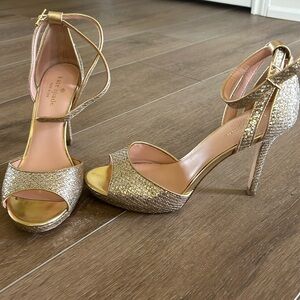 Kate spade gold heels